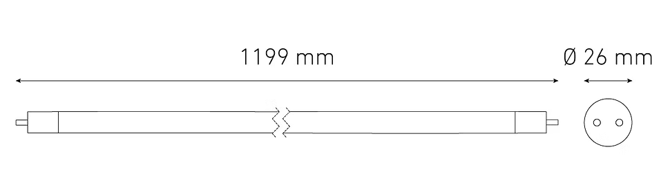 MAGG LAM T8 LED 16W 100-240V 60K TR (BASICO)