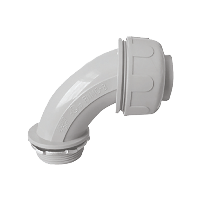 ARGOS CONECTOR CURVO P/TUBO FLEXIBLE NO METALICO 1"