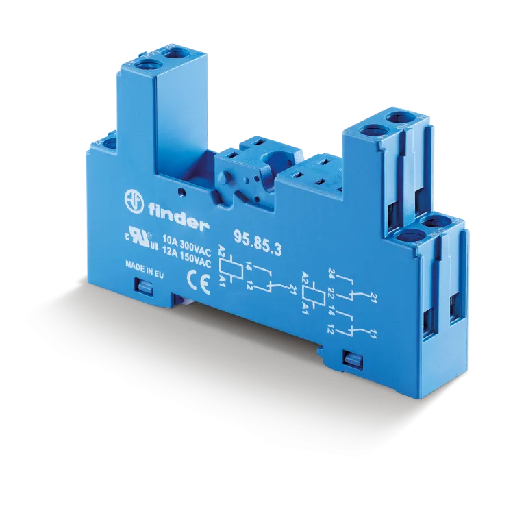 FINDER BASE 8PIN P/RELEVADOR FAM. 40.52 Y 40.61 AZUL