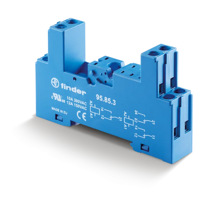 FINDER BASE 8PIN P/RELEVADOR FAM. 40.52 Y 40.61 AZUL