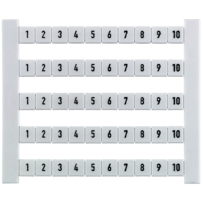 WEIDMULLER PLANILLA DE 50 ETIQ DEK 5 FW 71-80 HORIZONTAL