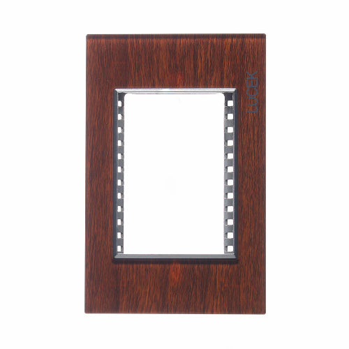 LUCEK COL PLACA 3MOD MADERA NOGAL