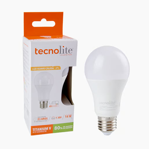 TECNOLITE FOCO A19 LED 14W100-240V3000KE271300LM A19-LED/005/30