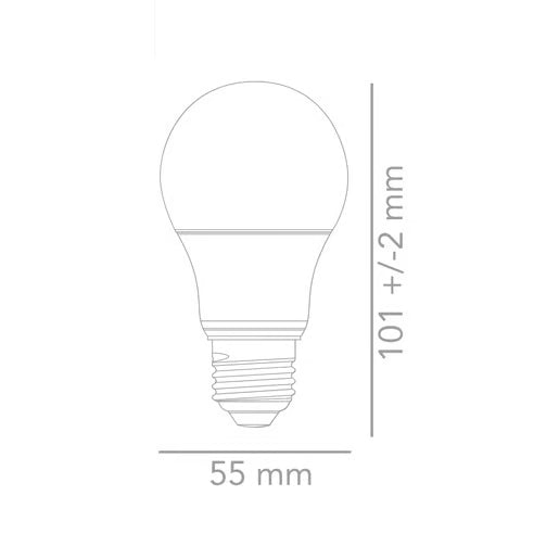 TECNOLITE FOCO A19 LED 5W100-240V3000KE27450LM NUNKI A19-LED/007/30