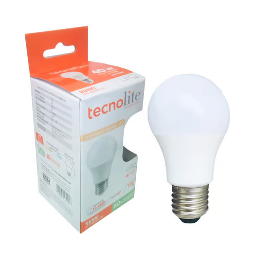 TECNOLITE FOCO A19 LED 5W100-240V3000KE27450LM NUNKI A19-LED/007/30