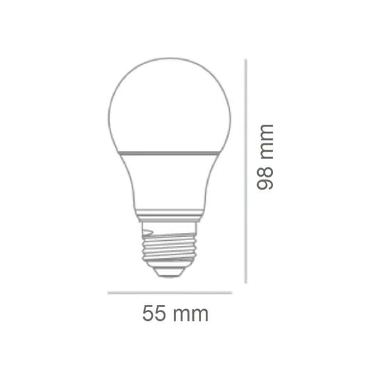 TECNOLITE FOCO A19 LED 8.5W100-240V3000KE27750LM HIDRUS I A19-LED/010/30