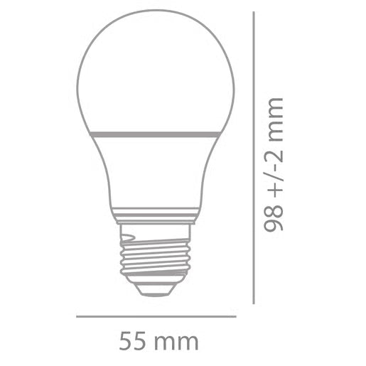 TECNOLITE FOCO A19 LED 8.5W100-240V6500KE27800LM HIDRUS I A19-LED/010/65