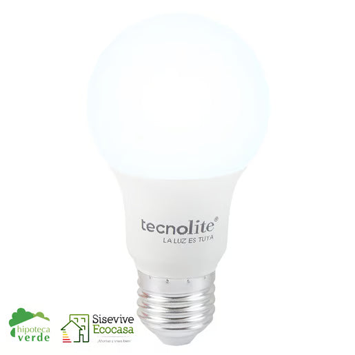 TECNOLITE FOCO A19 LED 8.5W100-240V6500KE27800LM HIDRUS I A19-LED/010/65