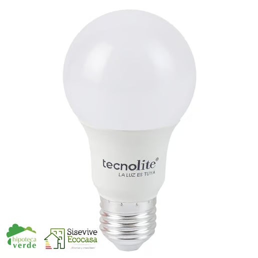 TECNOLITE FOCO A19 LED 8.5W100-240V6500KE27800LM HIDRUS I A19-LED/010/65