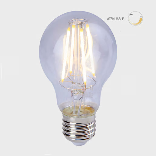 TECNOLITE FOCO A19 LED FILAMENTO DIM 7W E27 2700K MERCURI II A19D-LEDF/002/27