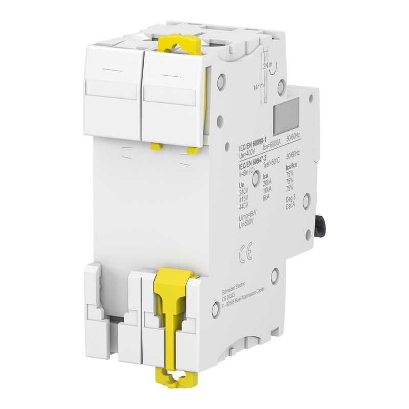 SCHNEIDER INT TERMOMAG P/RIEL 2P 16A C 6KA 440VAC 72VDC IC60N