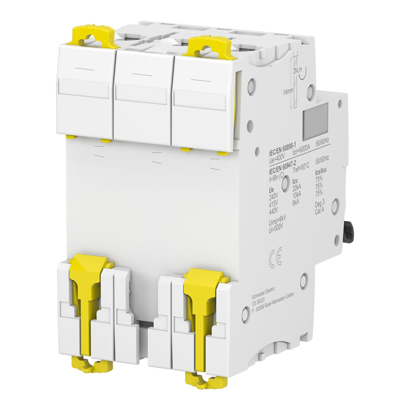 SCHNEIDER INT TERMOMAG P/RIEL 3P 10A C 6KA 440VAC 72VDC IC60N
