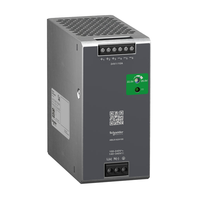 TELEMECANIQUE REGULATED POWER SUPPLY 100-240VAC/24VDC 10A