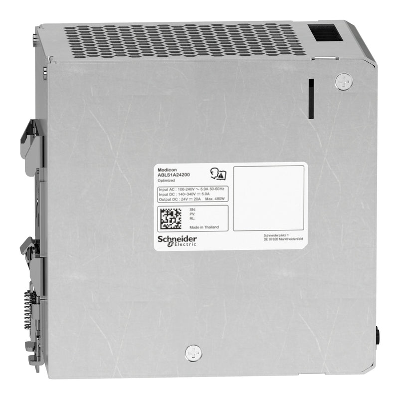 TELEMEC POWER SUPPLY 24V 20A 1PH OPTIMIZED MOUNT