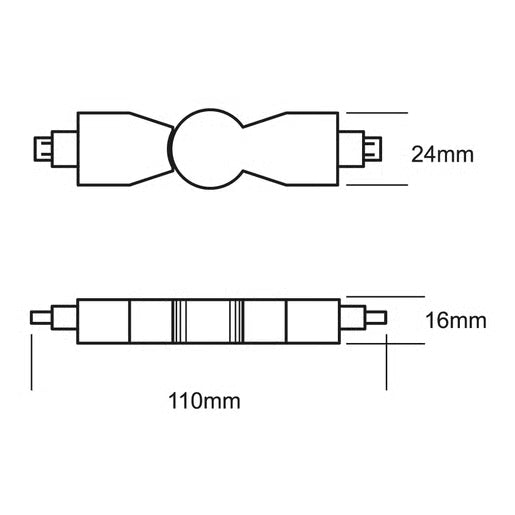 TECNOLITE ACCESORIO CONECTOR FLEXIBLE HORIZONTAL