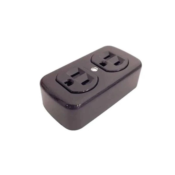 ROYER CONTACTO DUPLEX SENCILLO 15A CAFE