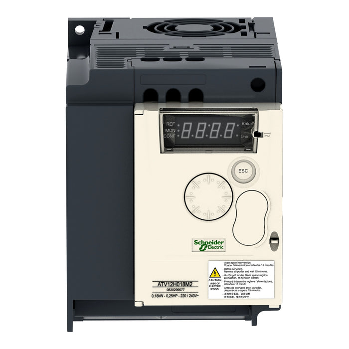 TELEMEC VARIADOR 1F 240V 1.5KW 2HP 7.5A ATV12