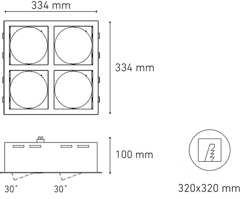 MAGG Alpha Iv Led Blanco (No Incluye Lampara) SKU: L5904-100