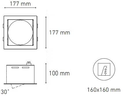 MAGG ALPHA I LED 10-30W 127V NG