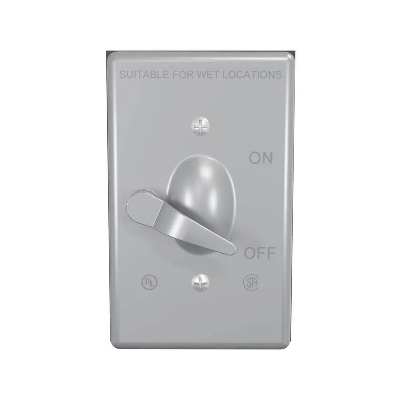 HUBBELL TAPA ALUM APA VERTICAL P/1 TOGGLE 