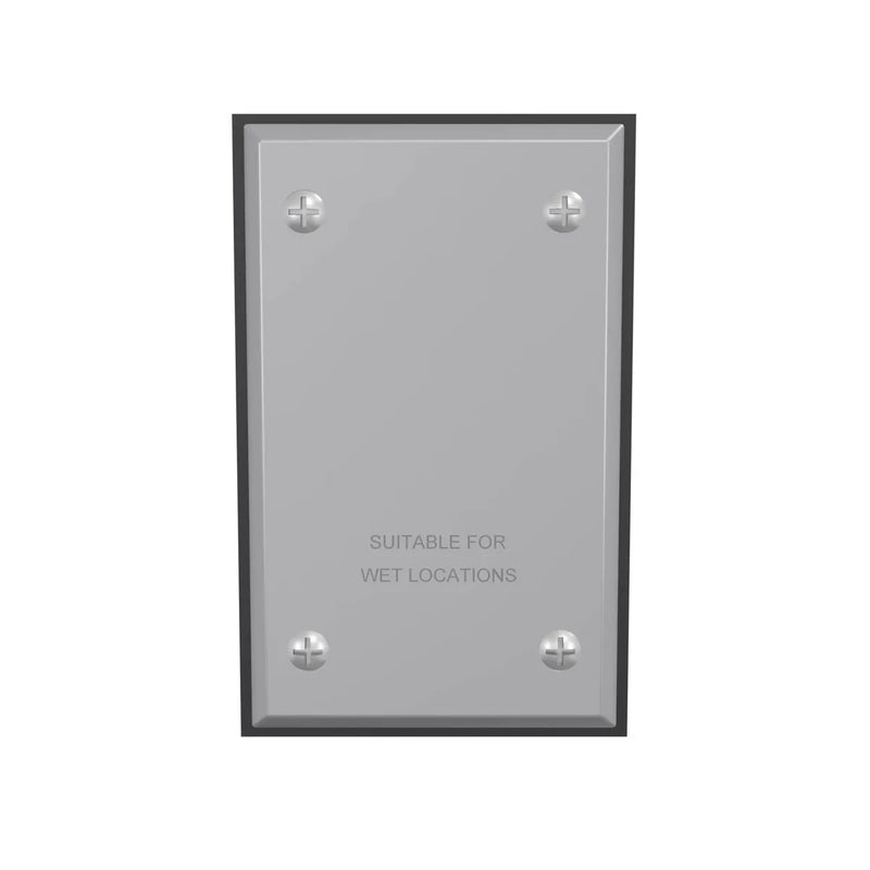 HUBBELL TAPA CIEGA ALUM APA 1G MONTAJE CAJA