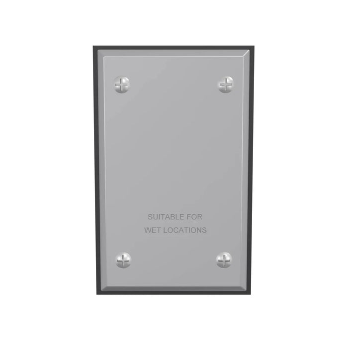 HUBBELL TAPA CIEGA ALUM APA 1G MONTAJE CAJA