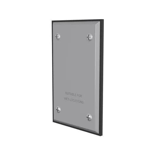 HUBBELL TAPA CIEGA ALUM APA 1G MONTAJE CAJA