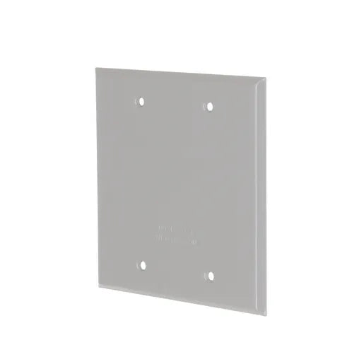 HUBBELL TAPA CIEGA ALUM APA 2G MONTAJE CAJA
