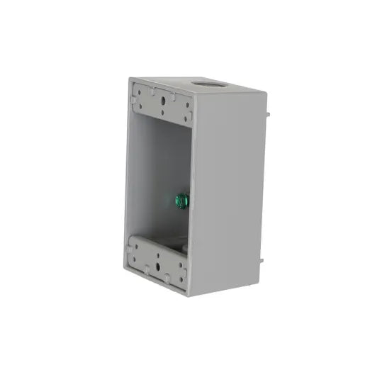 HUBBELL CAJA FS1 1G 3 SALIDAS 1/2P GRIS