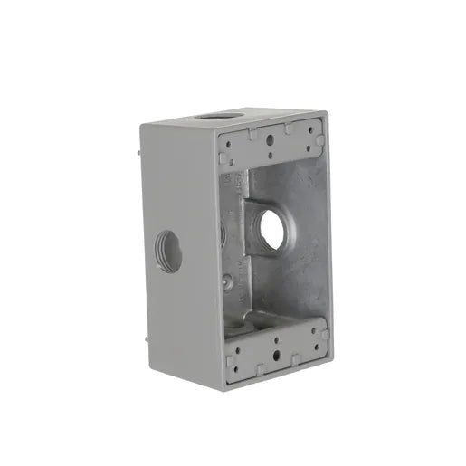 HUBBELL WP CAJA (5)1/2 PULGADAS CON SALIDA LATERAL HLES GRY