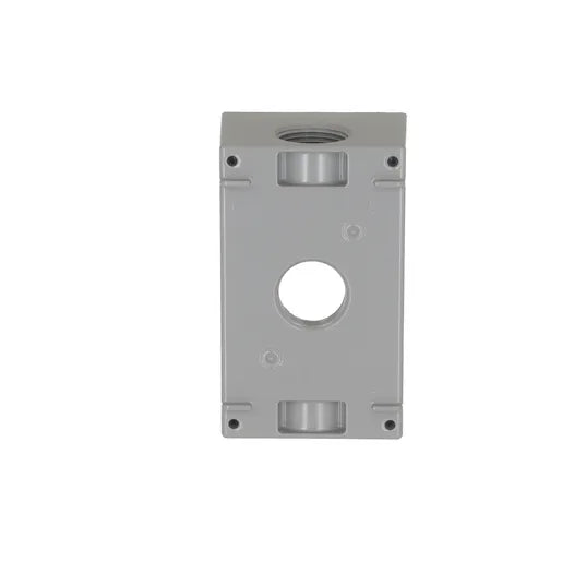 HUBBELL CAJA FS2 1G 3 SALIDAS 3/4P GRIS