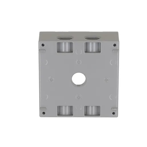 HUBBELL CAJA DE PASO API 2 GANG Y 5 SALIDAS 1/2" GRIS