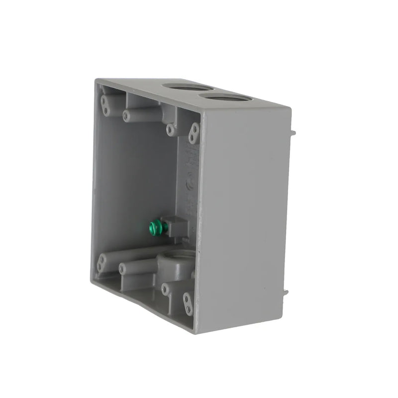 HUBBELL CAJA 2 GANGS PASO DOBLE 5 SALIDAS 3/4P