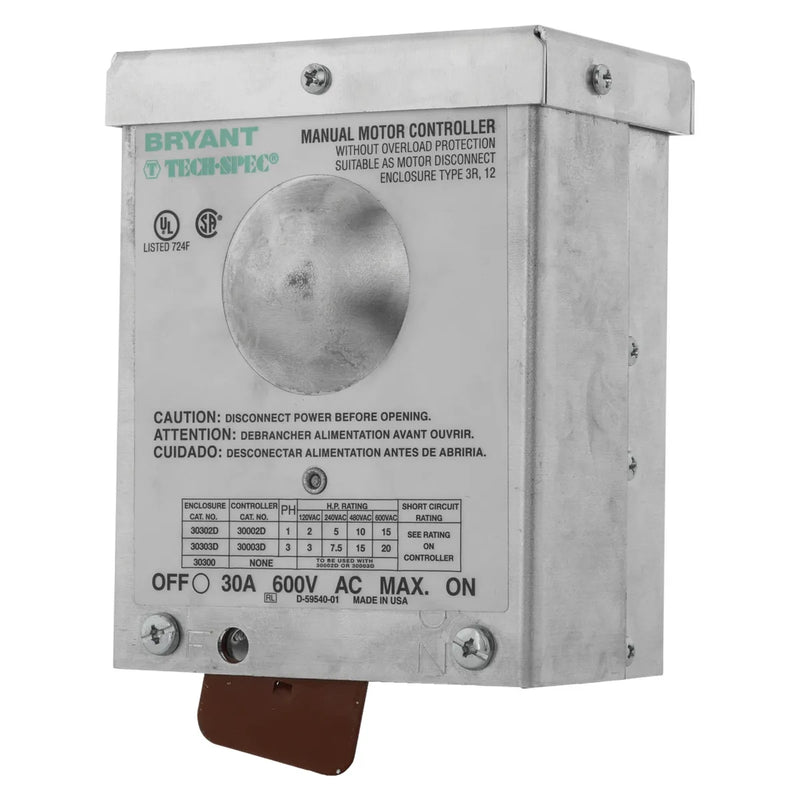 HUBBELL ARRANCADOR INDUST 3P 30A 600V NEMA 3R
