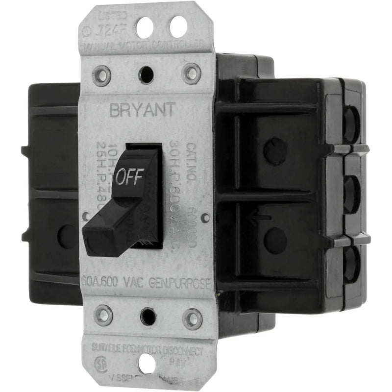 HUBBELL DESCONECTADOR 60 AMPS 3 POLOS 600V