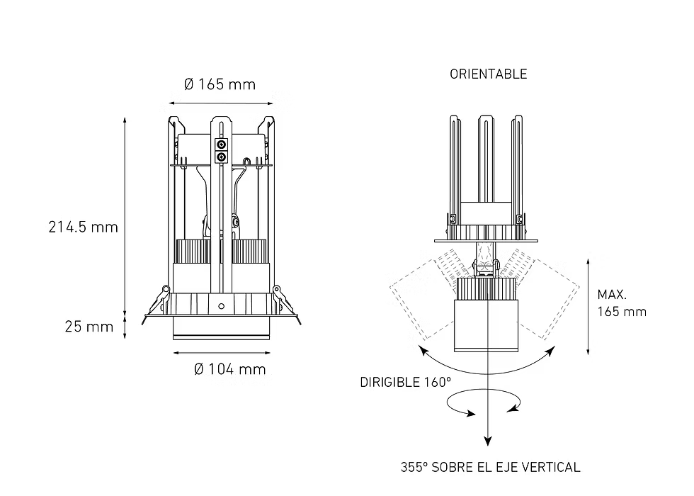 MAGG C40 E 40W 100-305V 45° 40K BC