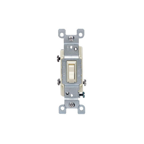 LEVITON APAGADOR DE PALANCA ESCALERA 15A 120V MARFIL