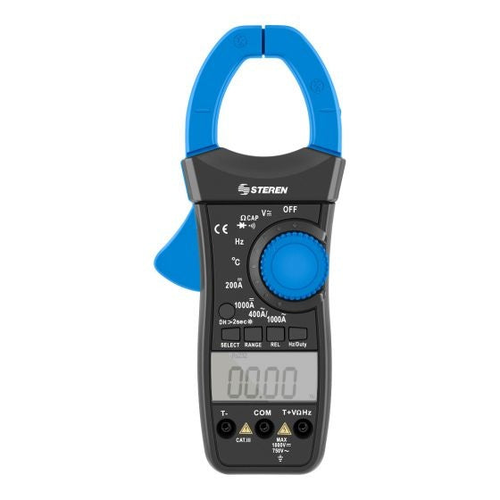 STEREN MULTIMETRO DE GANCHO PROFESIONAL BLUETOOTH