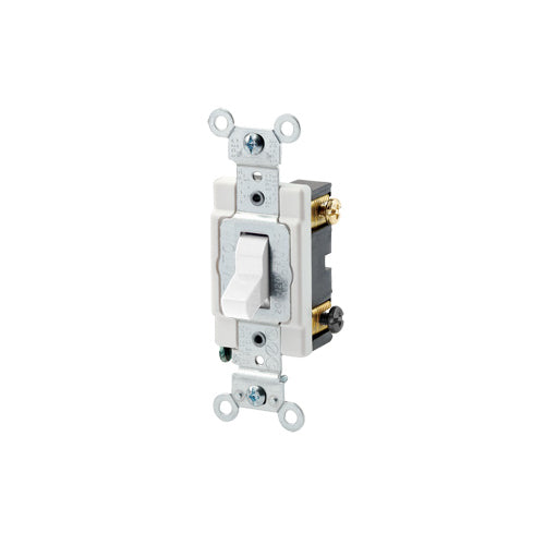 LEVITON APAGADOR DE PALANCA 3V 20A 120/277 VAC BLANCO
