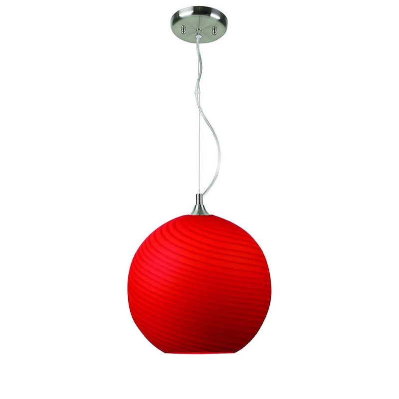 TECNOLITE INTERIOR DECORATIVO SUSPENDIDO ROJO E26 60W
