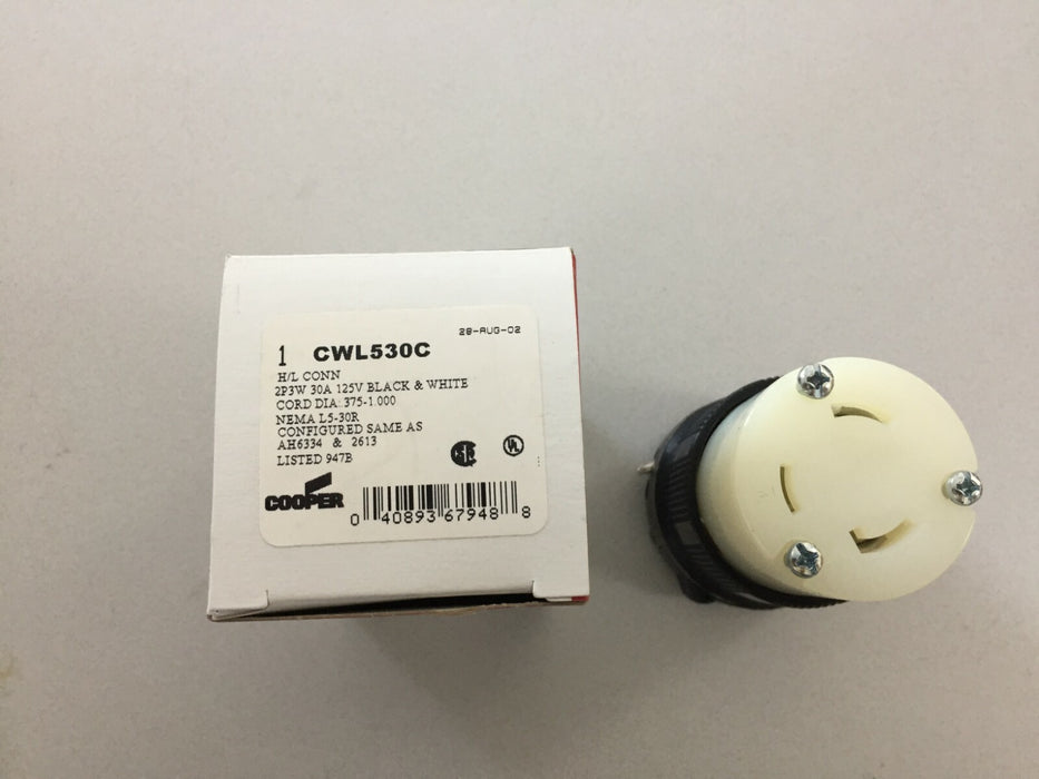 ARROW Toma MVuelta 3P 30A 125VAC L5-30 SKU: AH6334-CWL530C