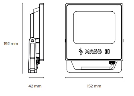 MAGG PROYECTOR SEC 30W II 100-240V 60K GR