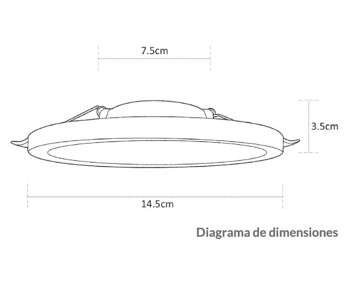 ESTEVEZ FLAT DECO CCT 5 PG 12W LED CCT DOWNLIGHT BLANCO