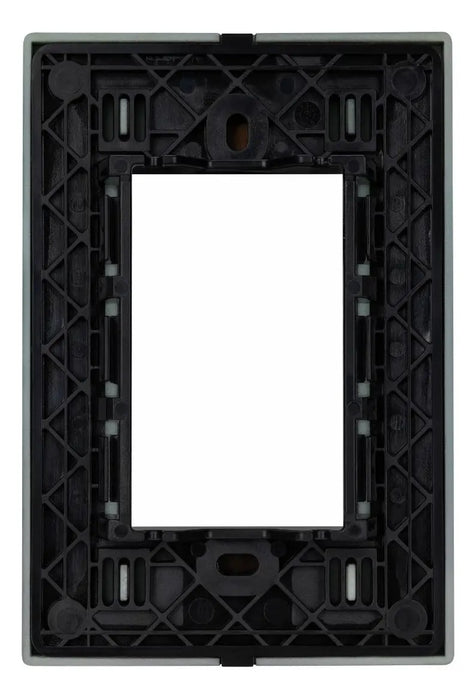 ESTEVEZ PLACA 3 VENTANAS ALUMINIO BRONCE CEPILLADO SQUARE