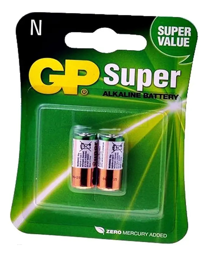 AVP/GP SUPER BLISTER 2 PILAS ALCALINAS TAMAÑO ""N"" 1.5V