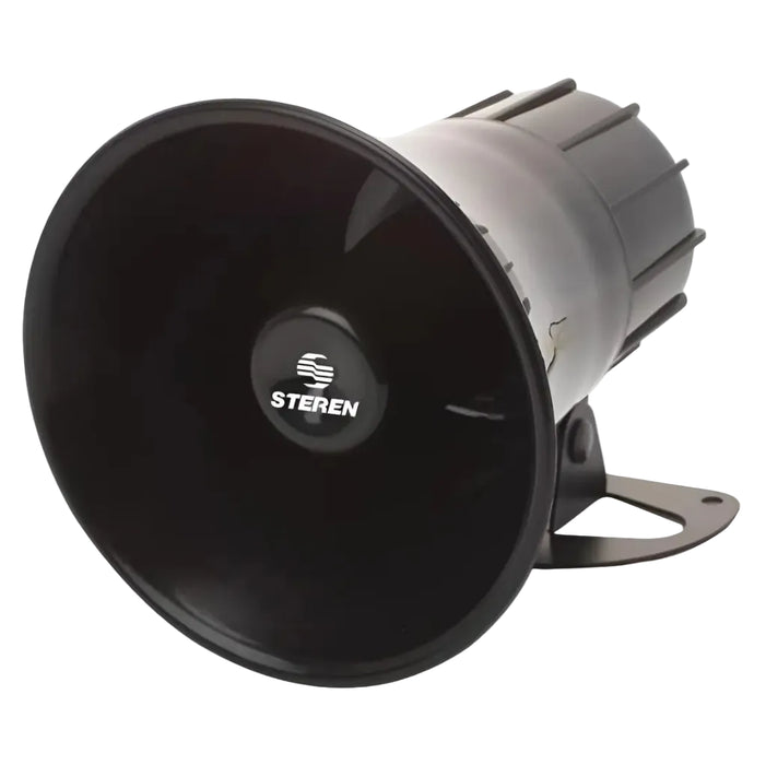 STEREN SIRENA DE PLASTICO NEGRA 12VDC 90 dB 13.5 c