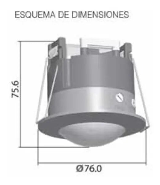 KPS SENSOR DE MOVIMIENTO 360FC PRO 110V