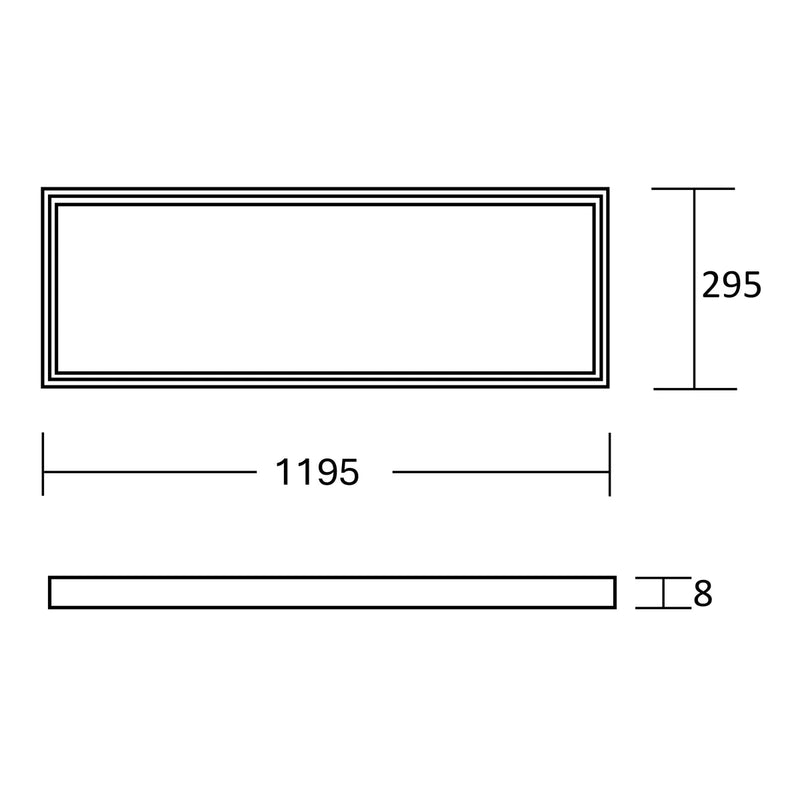 ESTEVEZ PAN LED 120X30 36W LUZ NEUTRA
