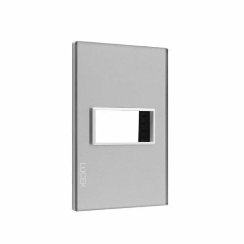 LUCEK CRIS PLACA METALICA DE 1 MODULO MARFIL