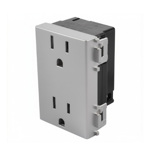 LUCEK PREM CONTACTO DUPLEX S/PLACA 3M PLATEADO